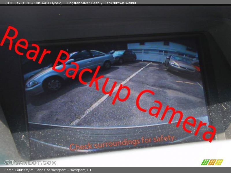 Tungsten Silver Pearl / Black/Brown Walnut 2010 Lexus RX 450h AWD Hybrid