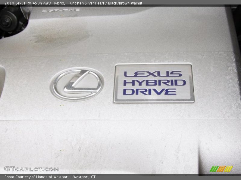Tungsten Silver Pearl / Black/Brown Walnut 2010 Lexus RX 450h AWD Hybrid