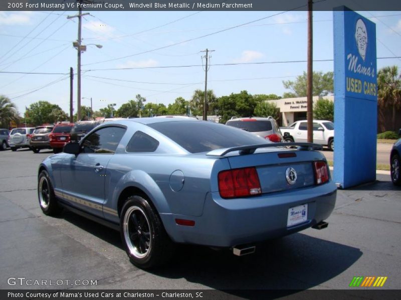 Windveil Blue Metallic / Medium Parchment 2005 Ford Mustang V6 Premium Coupe