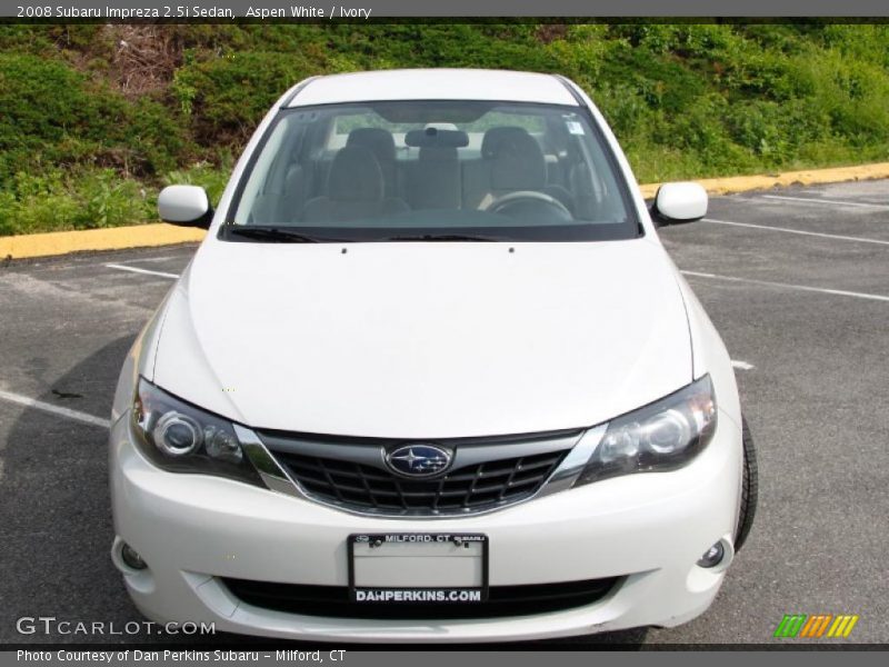 Aspen White / Ivory 2008 Subaru Impreza 2.5i Sedan
