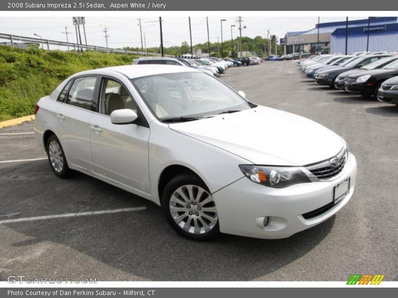 Aspen White / Ivory 2008 Subaru Impreza 2.5i Sedan