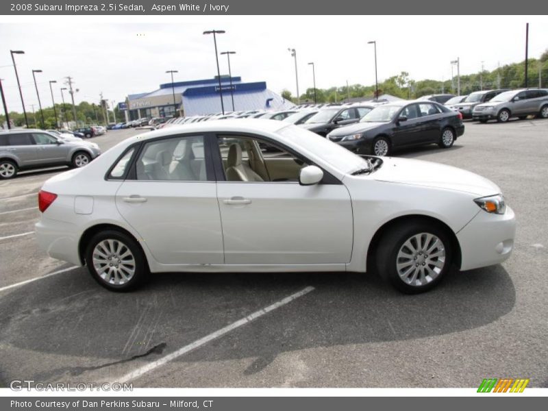 Aspen White / Ivory 2008 Subaru Impreza 2.5i Sedan