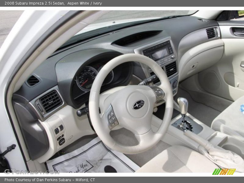 Aspen White / Ivory 2008 Subaru Impreza 2.5i Sedan