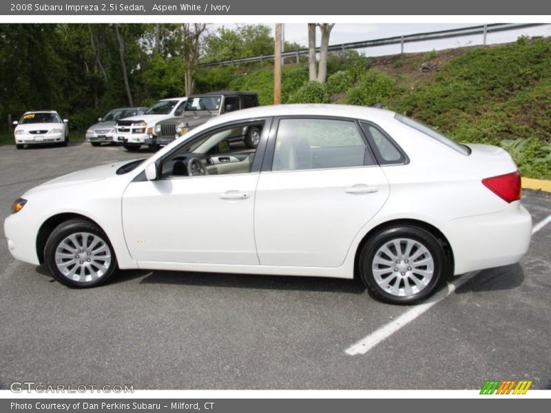 Aspen White / Ivory 2008 Subaru Impreza 2.5i Sedan