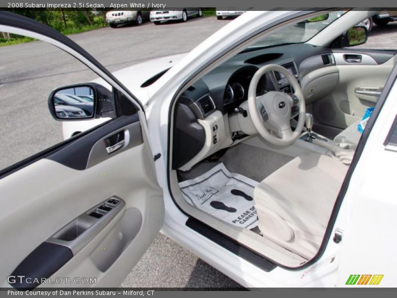 Aspen White / Ivory 2008 Subaru Impreza 2.5i Sedan