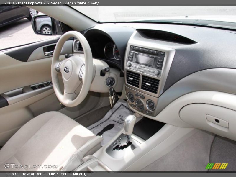 Aspen White / Ivory 2008 Subaru Impreza 2.5i Sedan