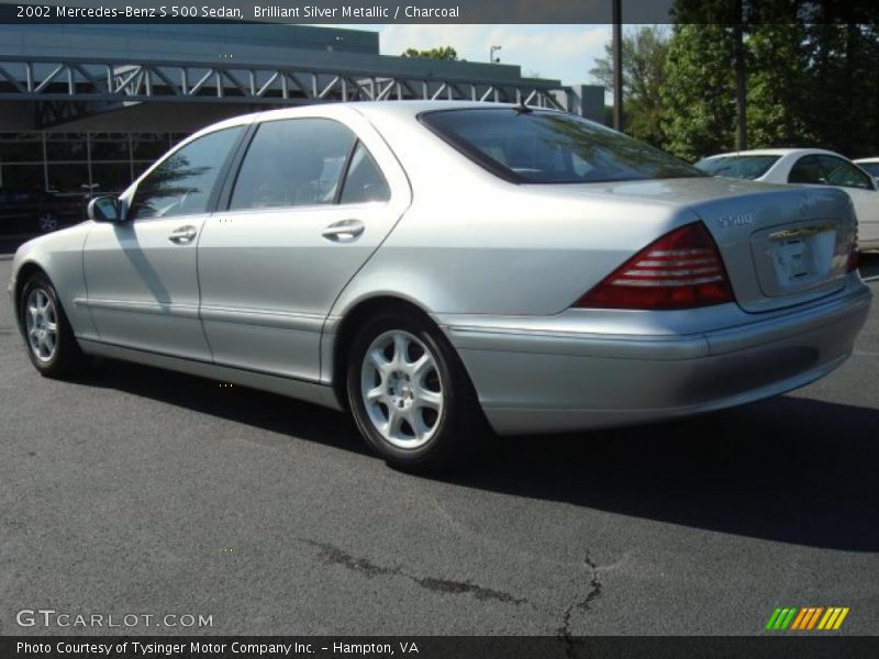 Brilliant Silver Metallic / Charcoal 2002 Mercedes-Benz S 500 Sedan