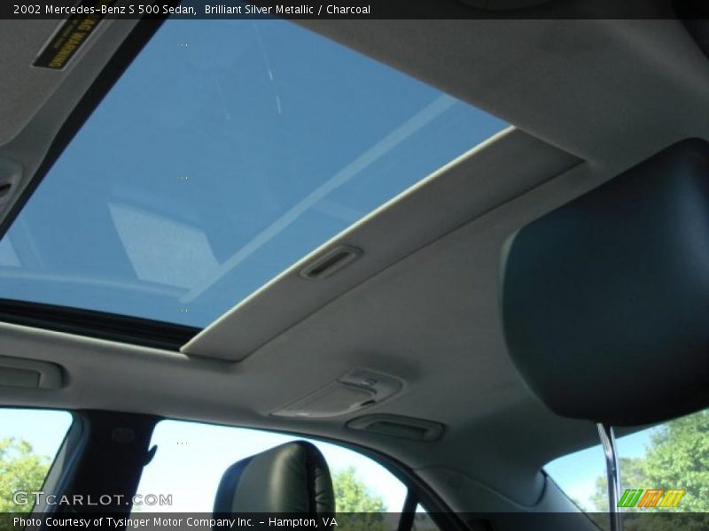 Brilliant Silver Metallic / Charcoal 2002 Mercedes-Benz S 500 Sedan