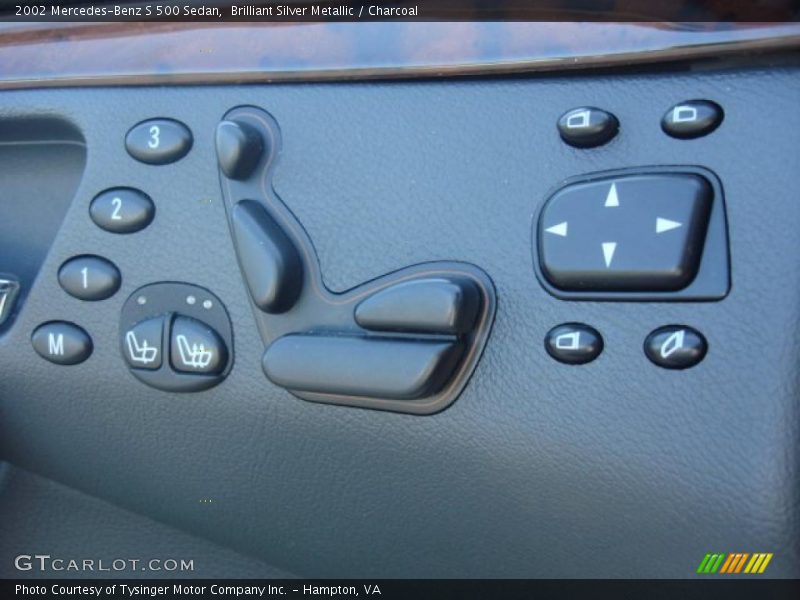 Brilliant Silver Metallic / Charcoal 2002 Mercedes-Benz S 500 Sedan