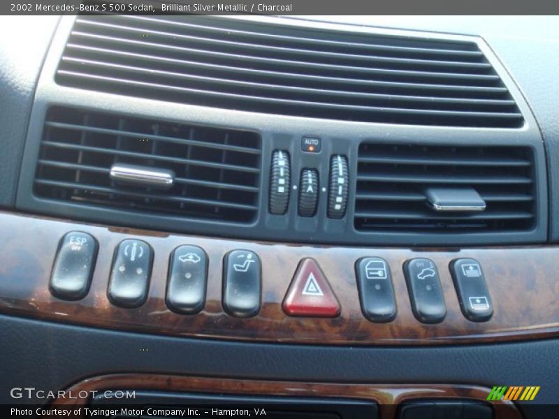 Brilliant Silver Metallic / Charcoal 2002 Mercedes-Benz S 500 Sedan
