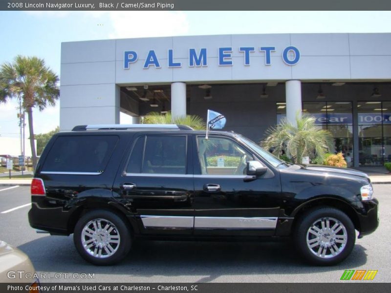 Black / Camel/Sand Piping 2008 Lincoln Navigator Luxury