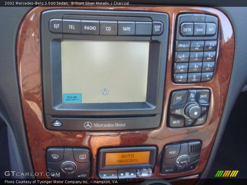 Brilliant Silver Metallic / Charcoal 2002 Mercedes-Benz S 500 Sedan