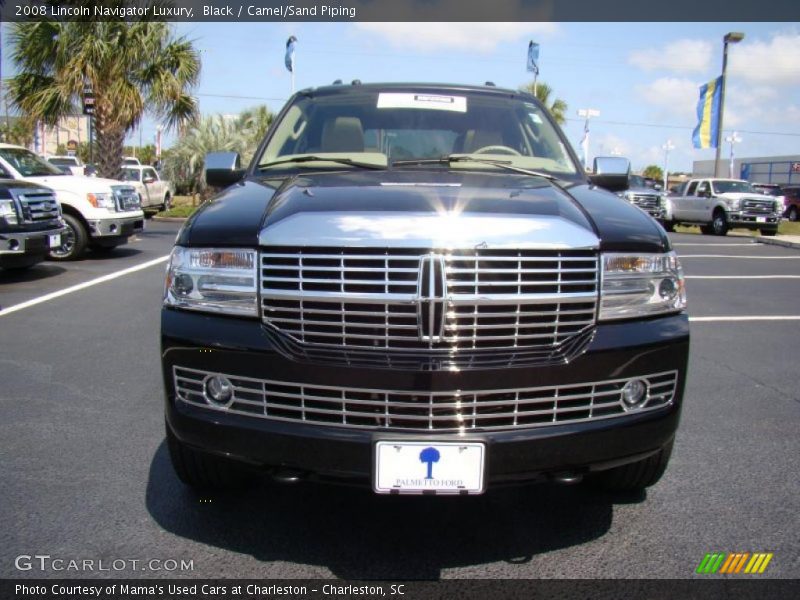 Black / Camel/Sand Piping 2008 Lincoln Navigator Luxury