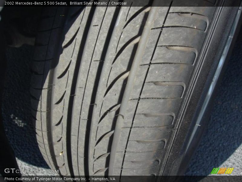 Brilliant Silver Metallic / Charcoal 2002 Mercedes-Benz S 500 Sedan