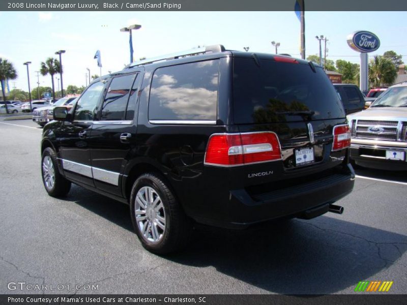 Black / Camel/Sand Piping 2008 Lincoln Navigator Luxury