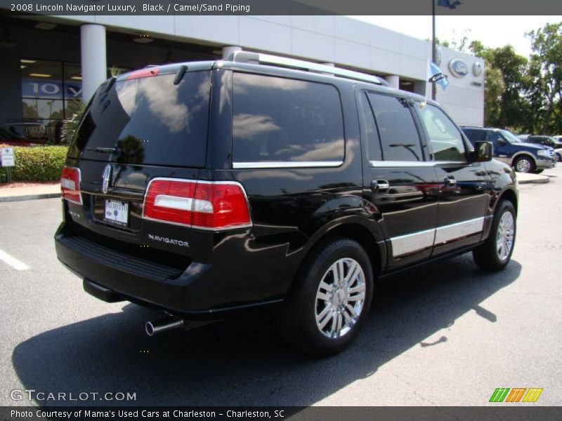 Black / Camel/Sand Piping 2008 Lincoln Navigator Luxury
