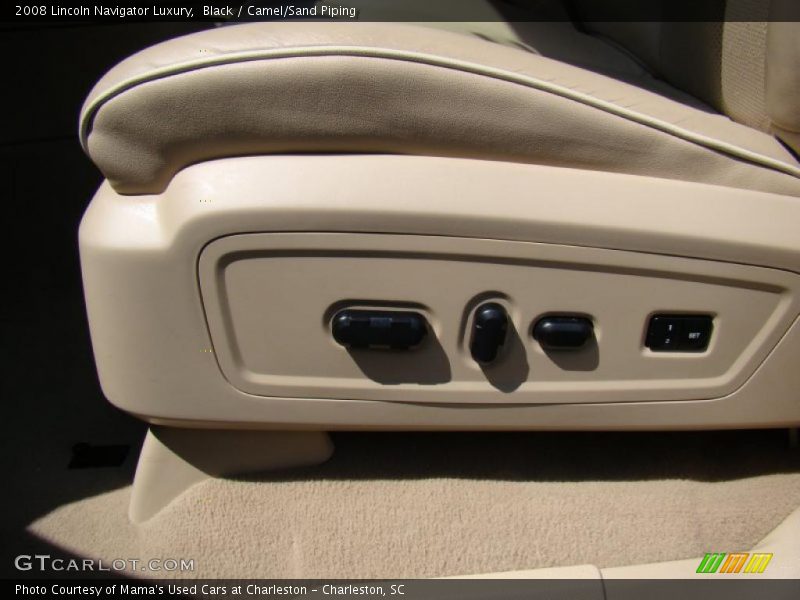 Black / Camel/Sand Piping 2008 Lincoln Navigator Luxury