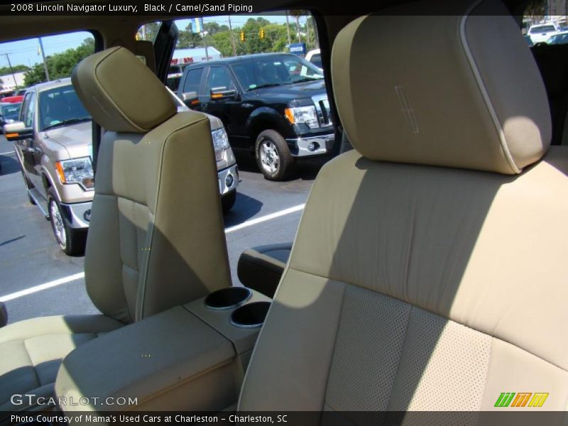 Black / Camel/Sand Piping 2008 Lincoln Navigator Luxury