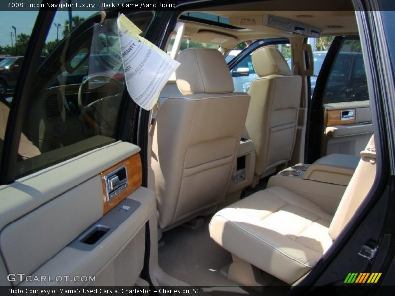 Black / Camel/Sand Piping 2008 Lincoln Navigator Luxury