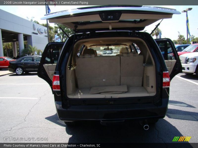 Black / Camel/Sand Piping 2008 Lincoln Navigator Luxury