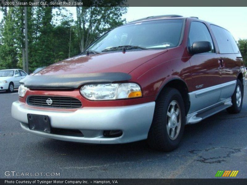 Sunset Red / Slate 2000 Nissan Quest GLE