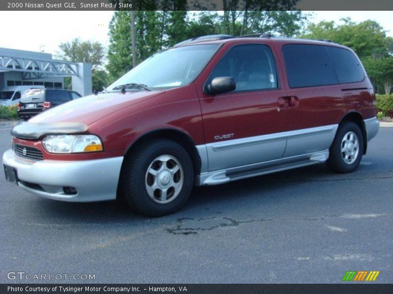 Sunset Red / Slate 2000 Nissan Quest GLE