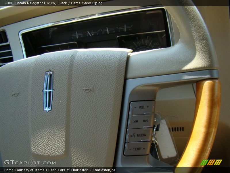 Black / Camel/Sand Piping 2008 Lincoln Navigator Luxury