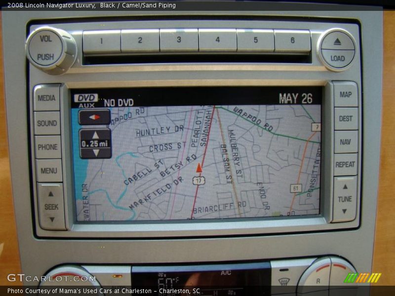 Black / Camel/Sand Piping 2008 Lincoln Navigator Luxury