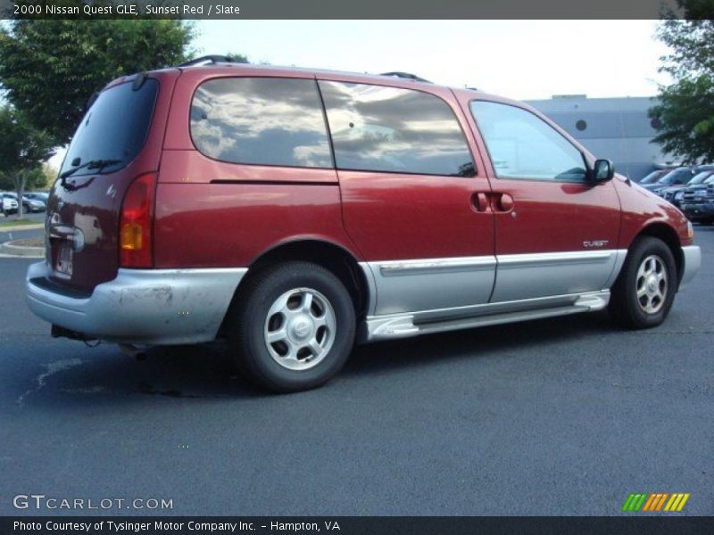 Sunset Red / Slate 2000 Nissan Quest GLE
