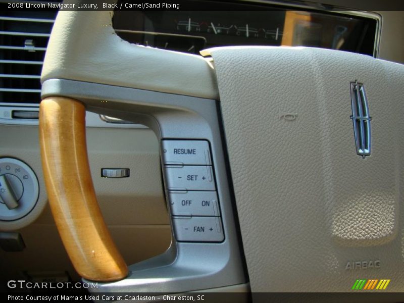 Black / Camel/Sand Piping 2008 Lincoln Navigator Luxury