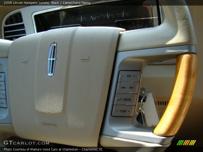 Black / Camel/Sand Piping 2008 Lincoln Navigator Luxury