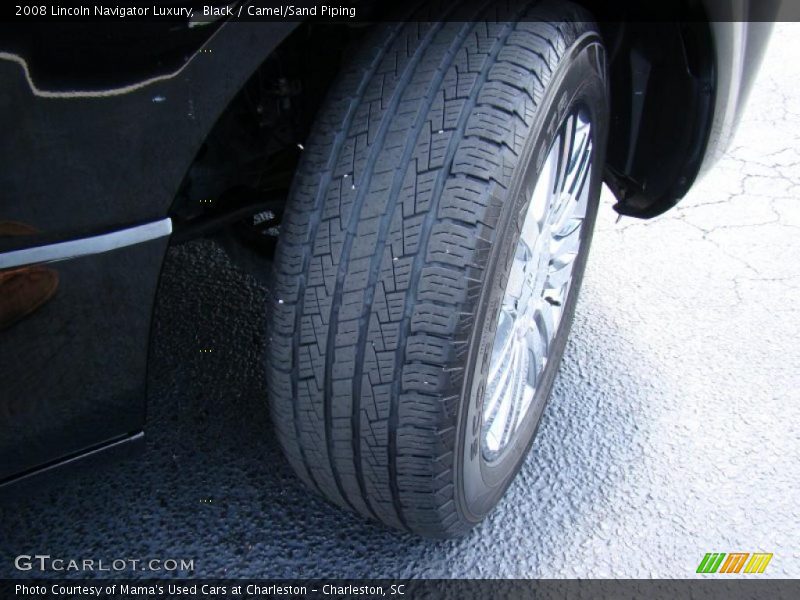 Black / Camel/Sand Piping 2008 Lincoln Navigator Luxury