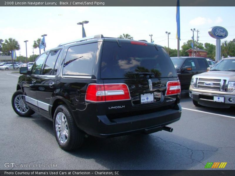 Black / Camel/Sand Piping 2008 Lincoln Navigator Luxury