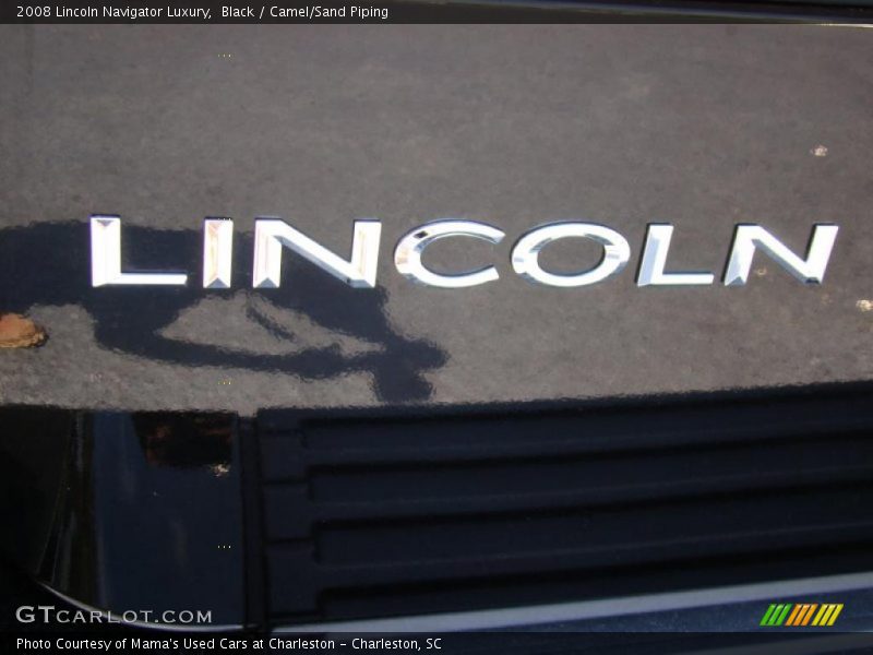 Black / Camel/Sand Piping 2008 Lincoln Navigator Luxury