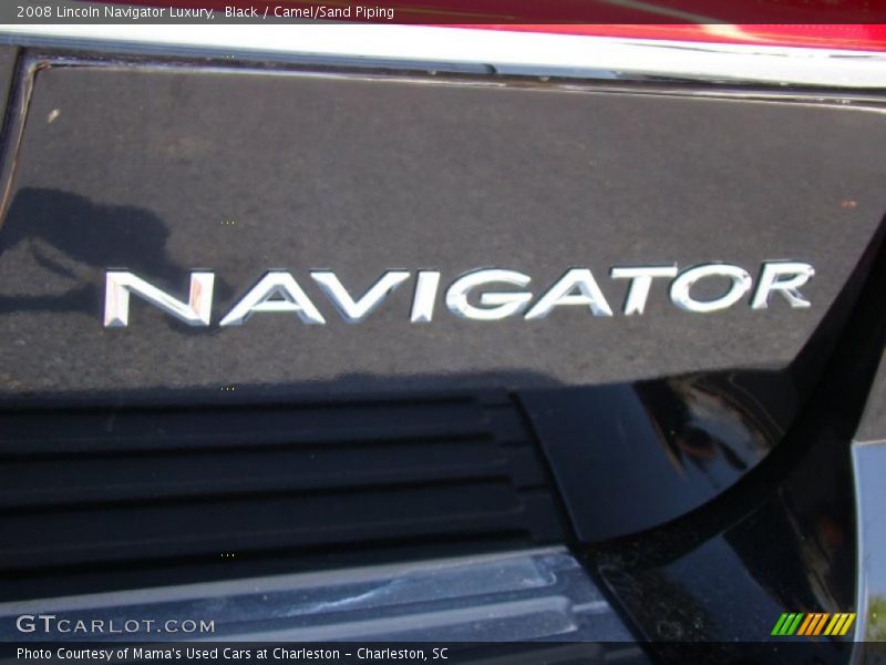 Black / Camel/Sand Piping 2008 Lincoln Navigator Luxury