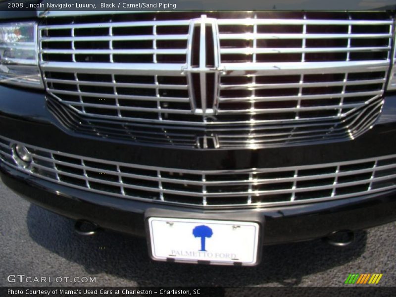 Black / Camel/Sand Piping 2008 Lincoln Navigator Luxury