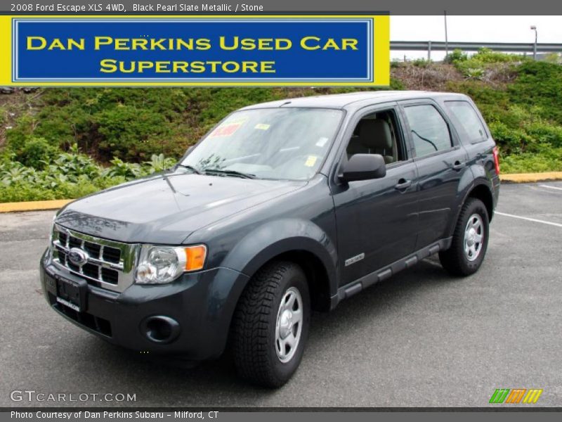Black Pearl Slate Metallic / Stone 2008 Ford Escape XLS 4WD