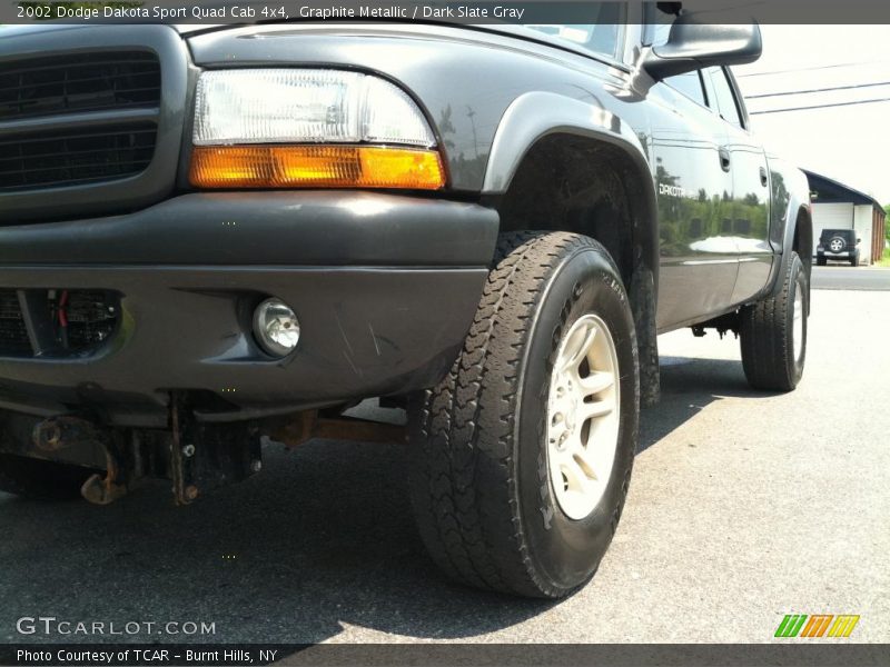 Graphite Metallic / Dark Slate Gray 2002 Dodge Dakota Sport Quad Cab 4x4