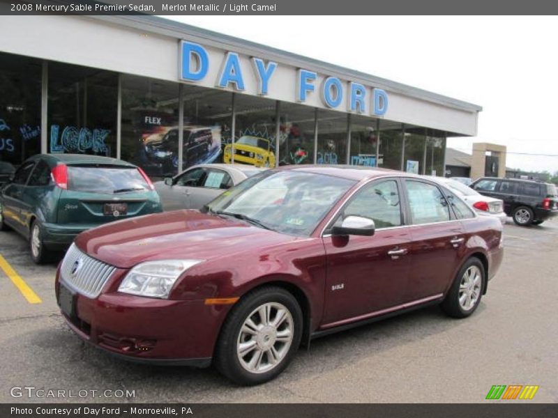 Merlot Metallic / Light Camel 2008 Mercury Sable Premier Sedan