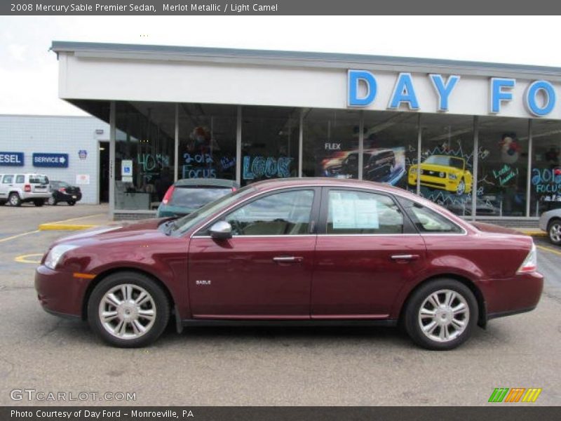 Merlot Metallic / Light Camel 2008 Mercury Sable Premier Sedan