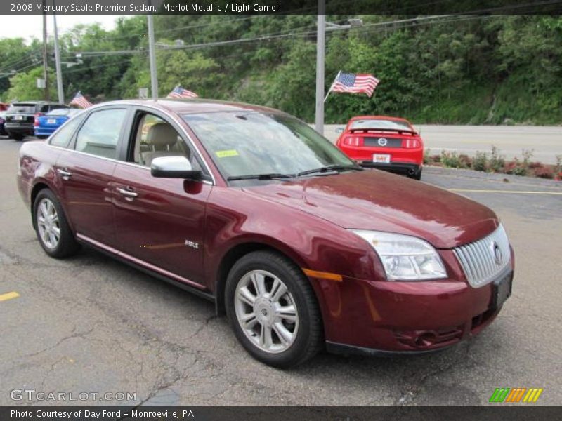 Merlot Metallic / Light Camel 2008 Mercury Sable Premier Sedan