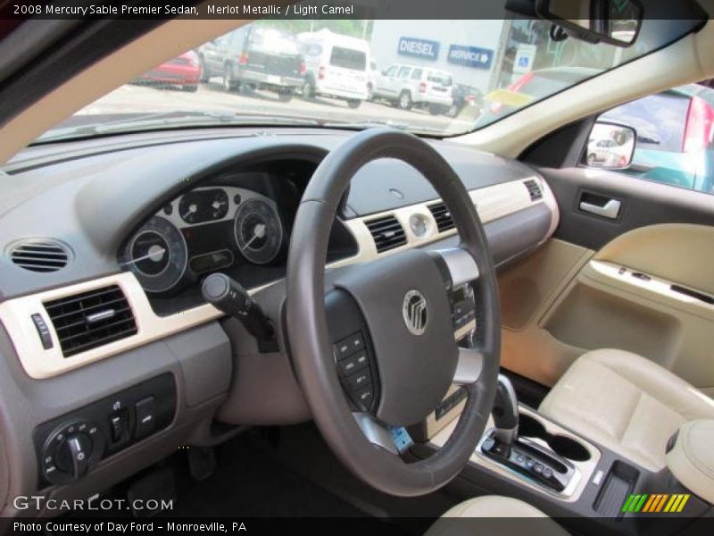 Merlot Metallic / Light Camel 2008 Mercury Sable Premier Sedan
