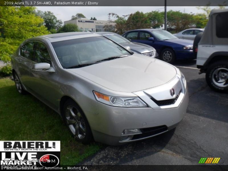 Palladium Metallic / Ebony 2009 Acura TL 3.7 SH-AWD