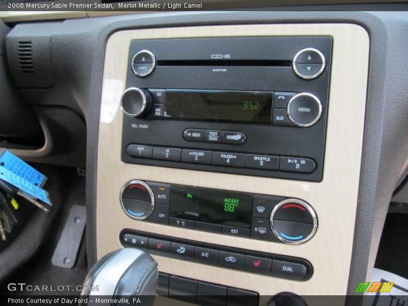 Merlot Metallic / Light Camel 2008 Mercury Sable Premier Sedan