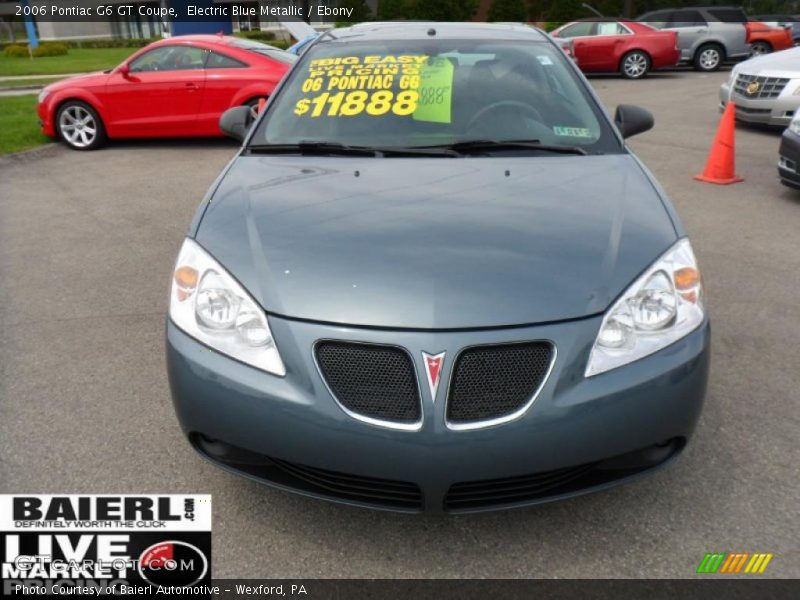 Electric Blue Metallic / Ebony 2006 Pontiac G6 GT Coupe