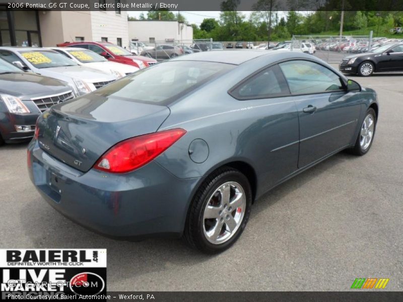 Electric Blue Metallic / Ebony 2006 Pontiac G6 GT Coupe
