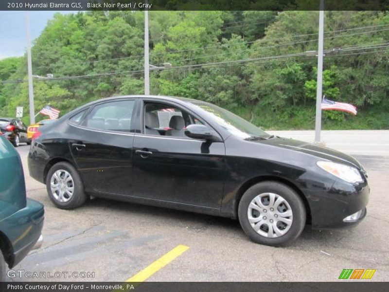 Black Noir Pearl / Gray 2010 Hyundai Elantra GLS
