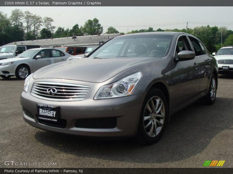 Platinum Graphite / Graphite 2009 Infiniti G 37 x Sedan