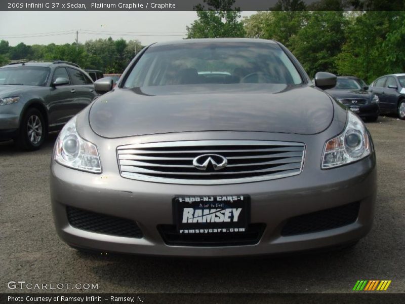 Platinum Graphite / Graphite 2009 Infiniti G 37 x Sedan