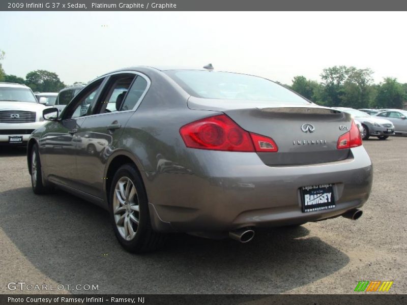 Platinum Graphite / Graphite 2009 Infiniti G 37 x Sedan